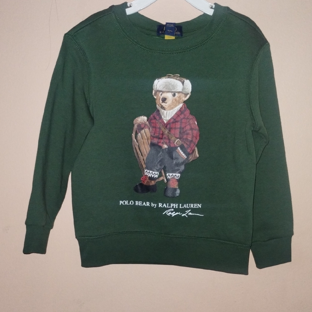 Ralph Lauren Polo Bear Green Sweatshirt